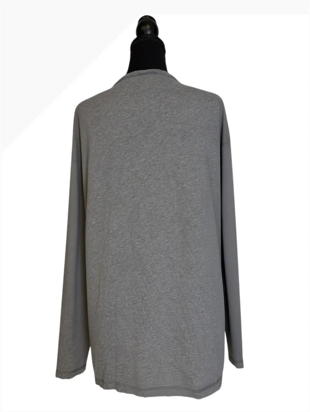 Patagonia Organic Cotton Long Sleeve Henley Shirt XL Gray